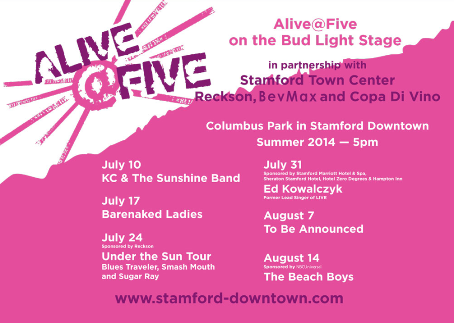 Alive@Five and Jazz Up July Line Up Announced!