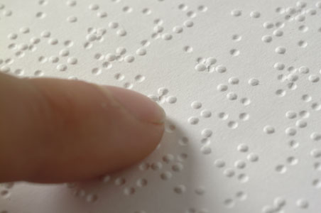 Braille text