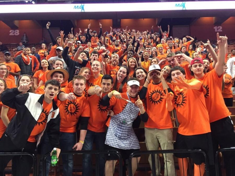 Led by seniors Kevin Fuller, Crisitan Vazquez, and sports editor Teddy Marantz, Black Knight Nation boasted one of the best fan sections in the FCIAC.