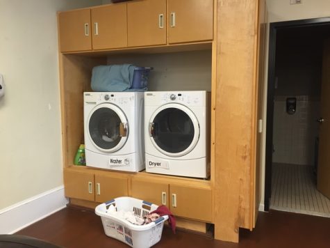 Washing machines in room 106 (photo by Maddie Santora)