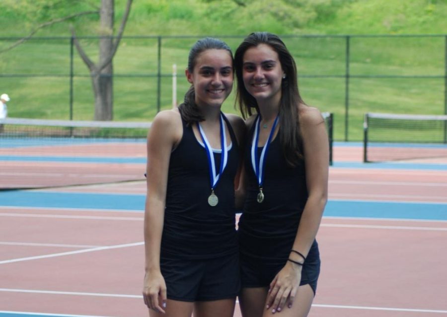 Taylor Yaghmaie and Devon Yaghmaie after winning their State Championship Title.