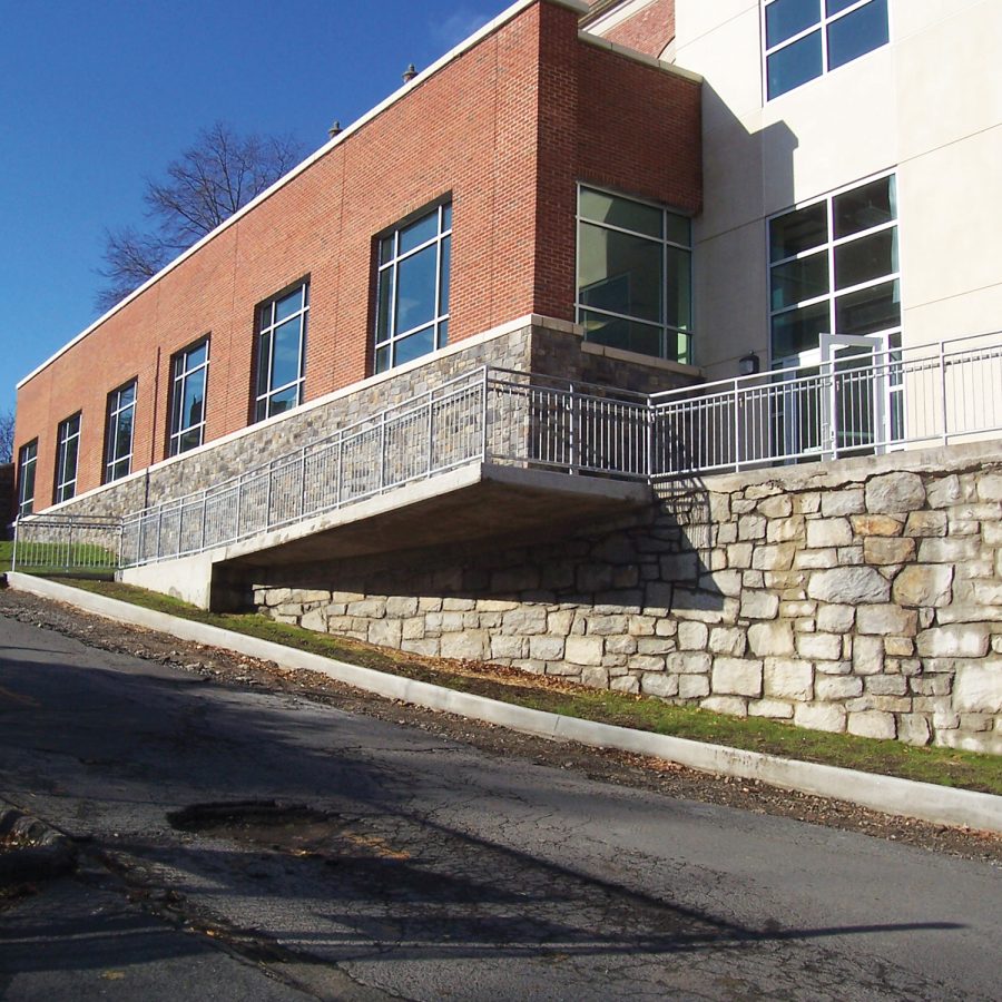 Stamford High Schools large number of exterior doors can present a challenge to security.