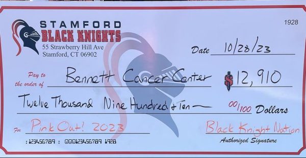 The annual Pink Out raised over $12,000 for the Bennett Cancer Center.