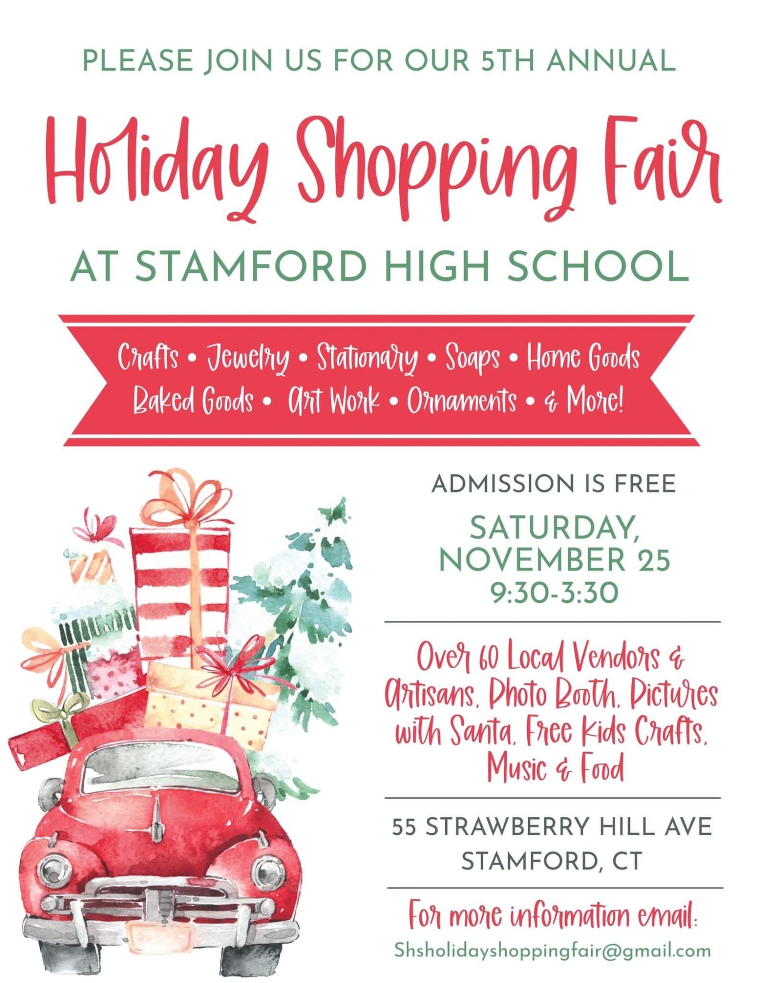 Stamford High School’s Annual Holiday Shopping Fair The Round Table