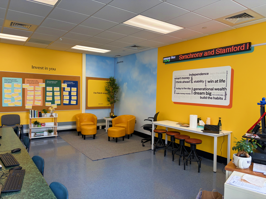 The financial literacy lab at Stamford High